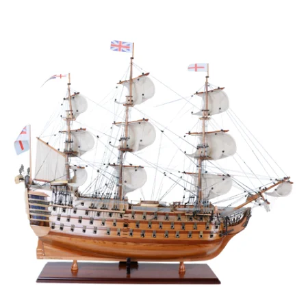 Ekskluzywny model żaglowca HMS Victory z rozwiniętymi żaglami - VIC45R